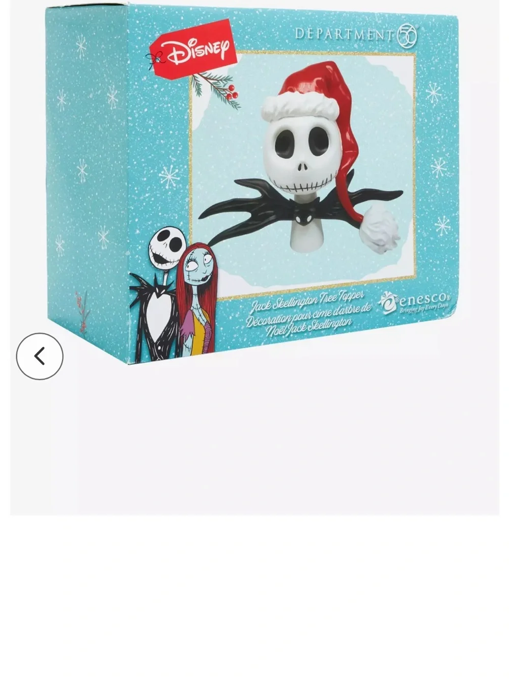 The Nightmare Before Christmas Sandy Claws Jack Tree Topper Brand New